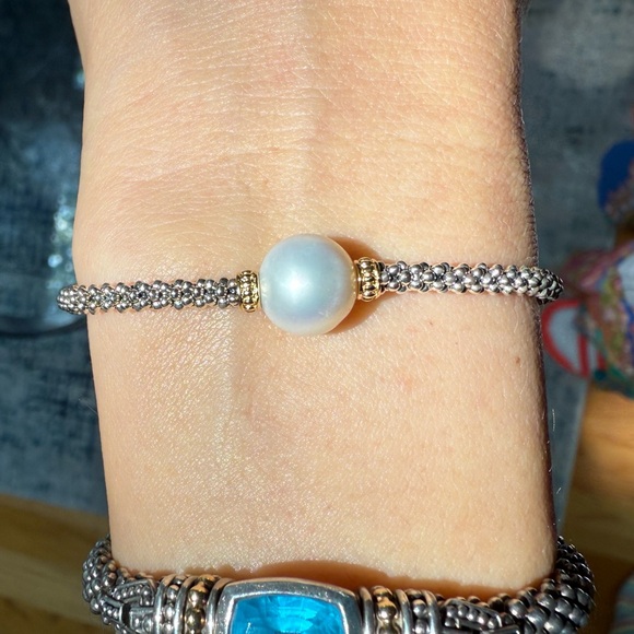 Single Pearl Caviar Bracelet | 3mm from Lagos Sz M+(7.5) - Picture 6 of 10